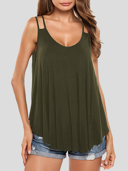 Elegant Double Sling Big Swing Women's Vest - LuckyFash™