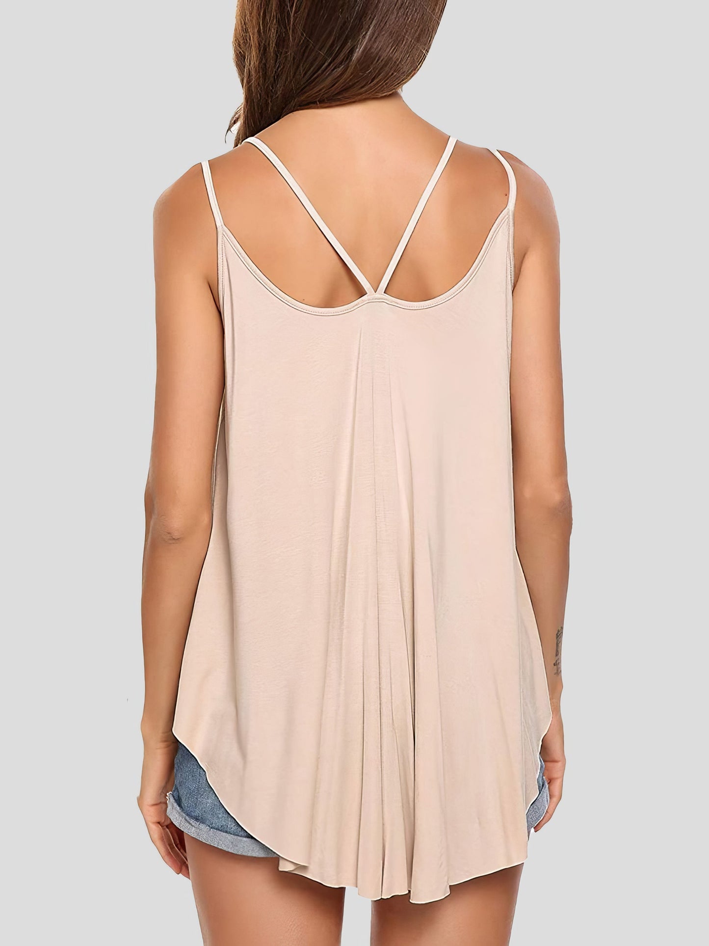 Elegant Double Sling Big Swing Women's Vest - LuckyFash™