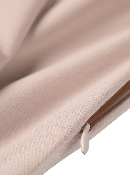 Elegant V-neck Pleated Ruffle Dress - LuckyFash™