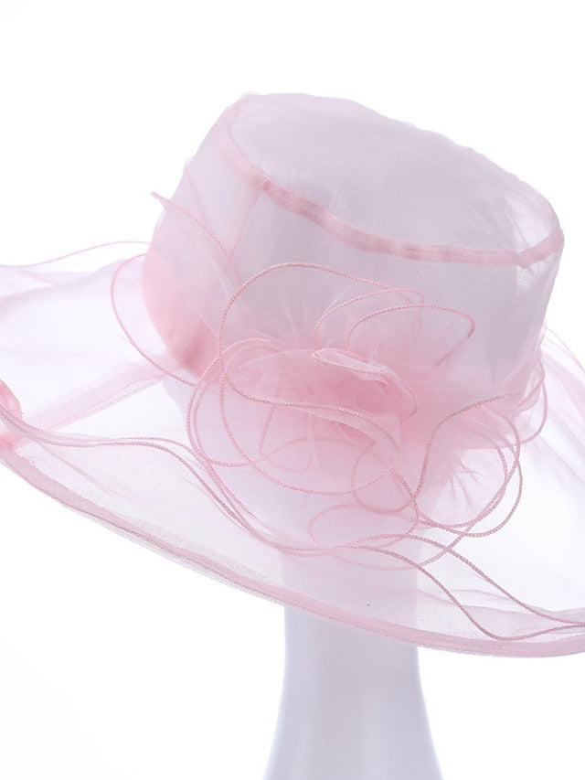 Women's Hat Bucket Hat Sun Hat Black Blue Purple Party Outdoor Dailywear Floral Floral Portable Windproof Comfort - LuckyFash™