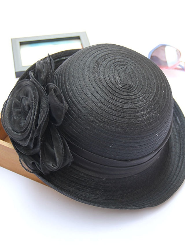 Women's Party Hat Party Street Holiday Flower Solid Color Red Blue Hat Fall Winter Spring Summer - LuckyFash™