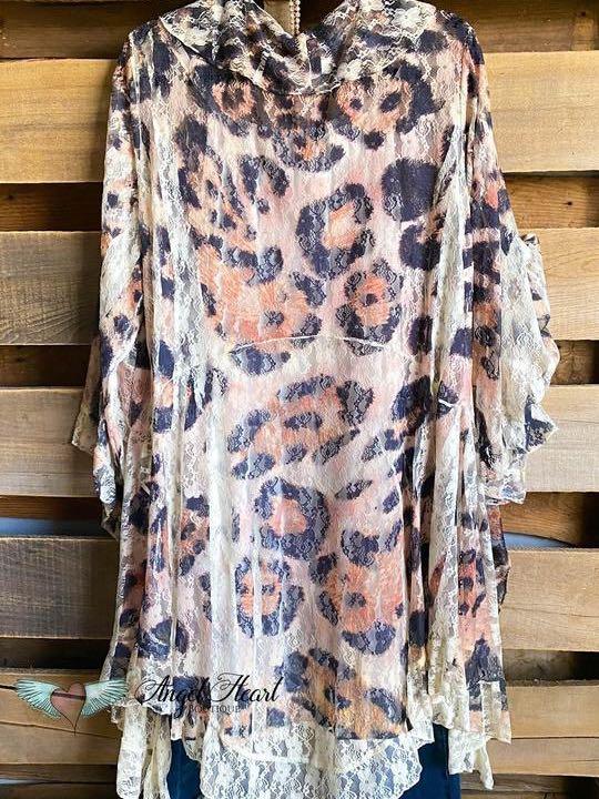 Embracing Love Lace Cardigan - Beige/leopard - LuckyFash™