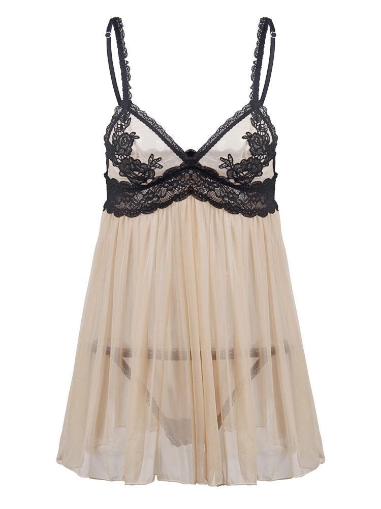 Embroidered Lace Transparent Suspender Skirt - LuckyFash™