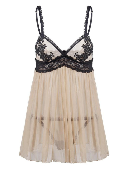 Embroidered Lace Transparent Suspender Skirt - LuckyFash™