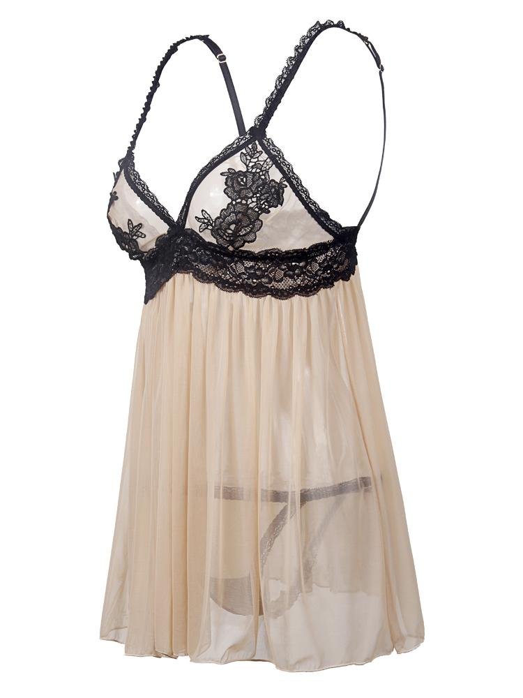 Embroidered Lace Transparent Suspender Skirt - LuckyFash™