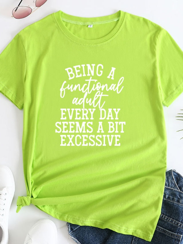 Being a Functional Adult Every Day Seems a Bit Excessive Women's V-neck T-shirt - LuckyFash™