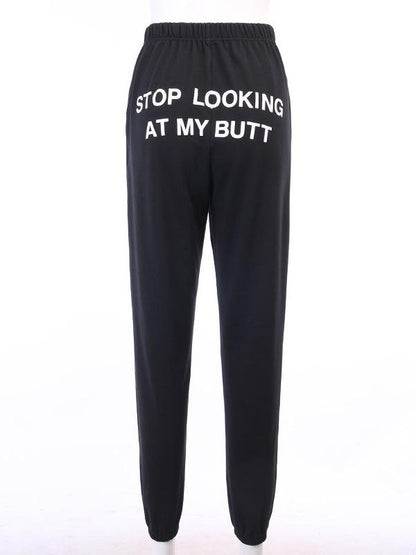 English Printed Casual Loose Sweatpants - LuckyFash™