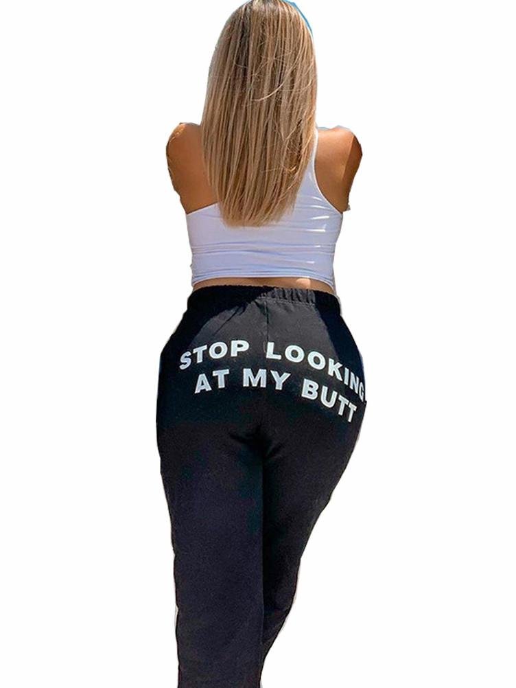 English Printed Casual Loose Sweatpants - LuckyFash™