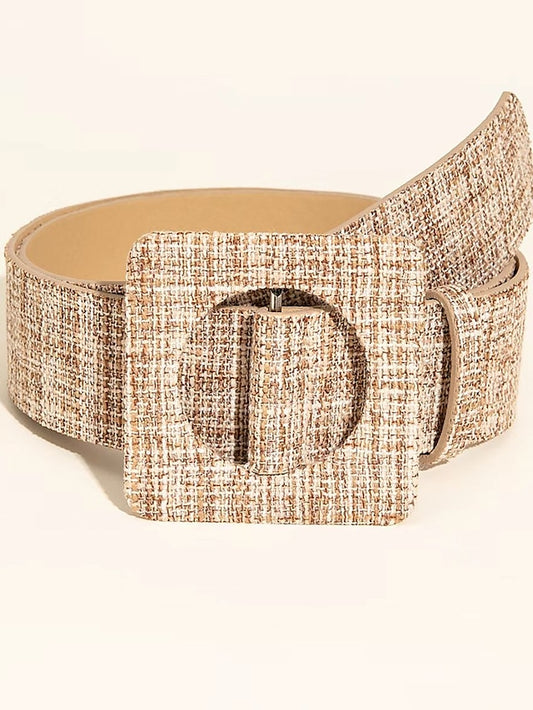 Women's Belt PU Khaki Wide Belt Office Weekend Pure Color / Spring / Summer / Fall / Winter - LuckyFash™