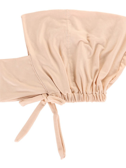 Soft Adjustable Inner Hijab Caps Muslim Stretch Tie Back Jersey Cap Islamic Underscarf Bonnet Female Headscarf Headwrap Arab Turban - LuckyFash™