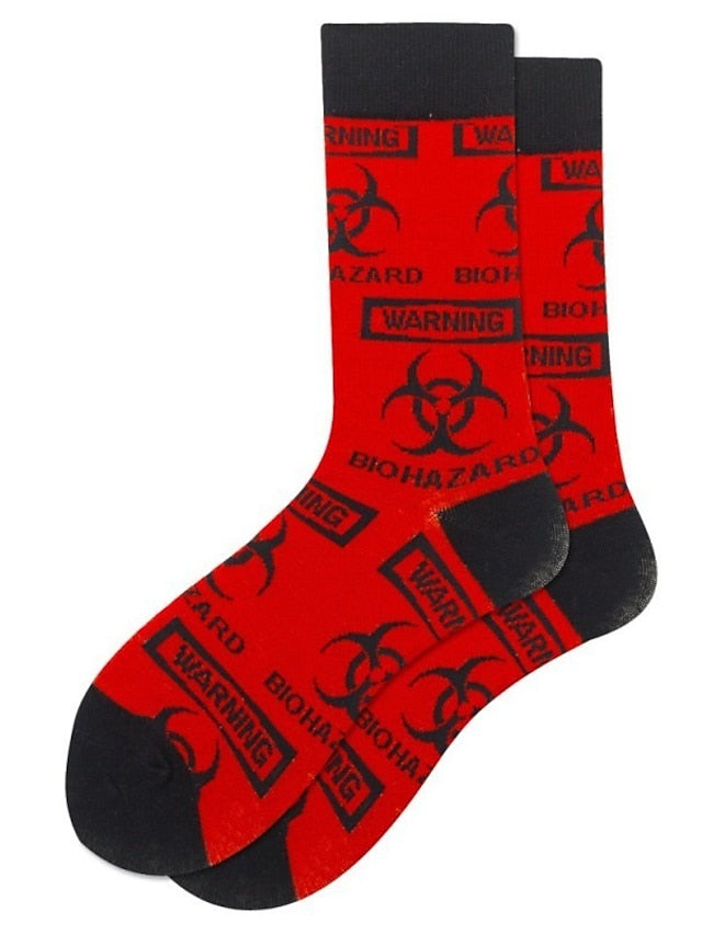 Unisex Crew Socks Work Daily Holiday Animal Patterned Dot Flower Polyester Cotton Simple Casual Lolita Casual Cute Casual / Daily 1 Pair - LuckyFash™