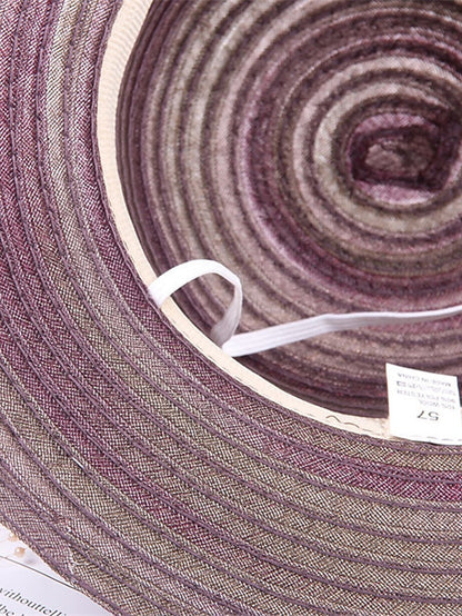 Women's Hat Bucket Hat Sun Hat Blue Pink Wine Party Outdoor Dailywear Floral Floral Stripe Portable Windproof Comfort - LuckyFash™