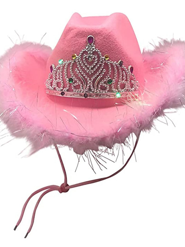 Women's Hat Bucket Hat Flat Cap Light Pink Pink Fuchsia Party Outdoor Special Occasion Beaded Star Print Comfort Warm Breathable - LuckyFash™