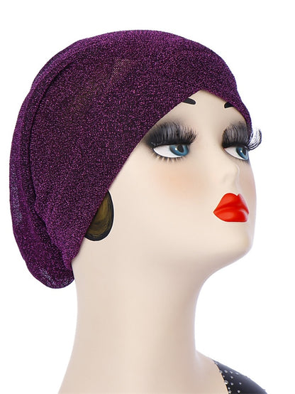 Women Hat Forehead Crossed Arab Indian Muslim Hijab Headwrap Hat Headwear Islamic Turban Solid Colors Turban Inner Cap Bonnet Fashion - LuckyFash™