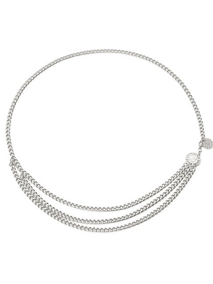 Women's Chain Party Wedding Street Dailywear Gold Silver Belt Pure Color Fall Winter Spring Summer Alloy - LuckyFash™