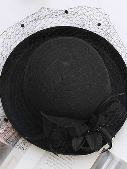 Women's Hat Bucket Hat Sun Hat Black Purple Pink Party Outdoor Dailywear Floral Floral Portable Windproof Comfort - LuckyFash™