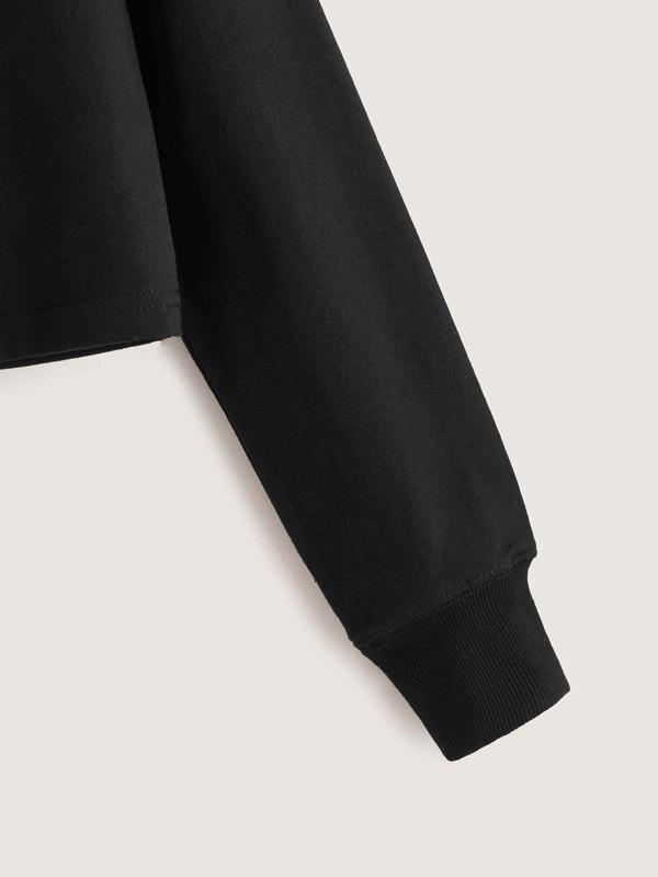 Eye And Slogan Graphic Drawstring Hoodie - LuckyFash™