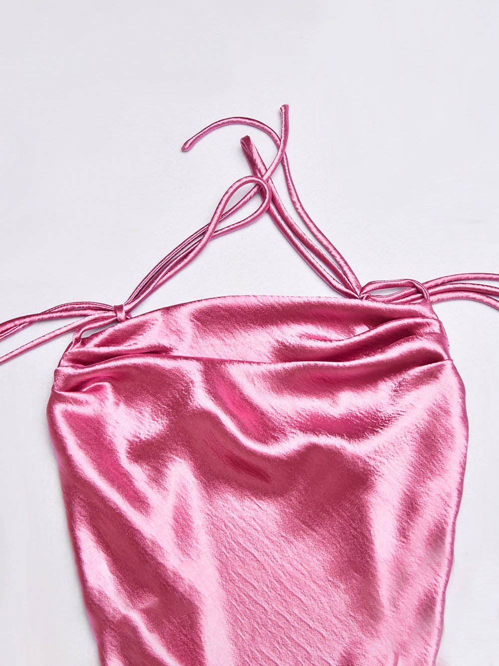 Eye-catching Irregular Square Neck Suspender Dress - LuckyFash™