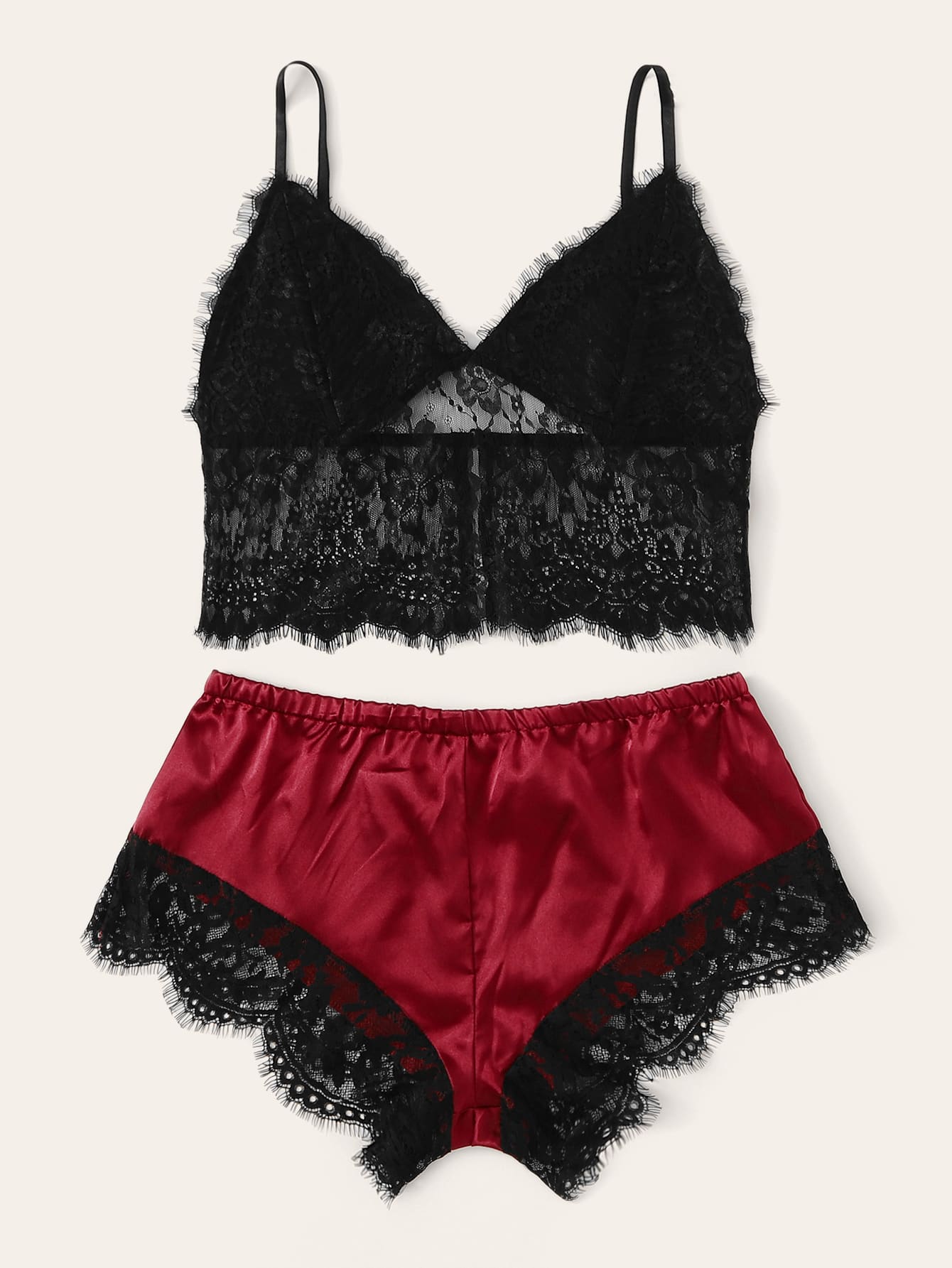 Eyelash Floral Lace Lingerie Set - LuckyFash™