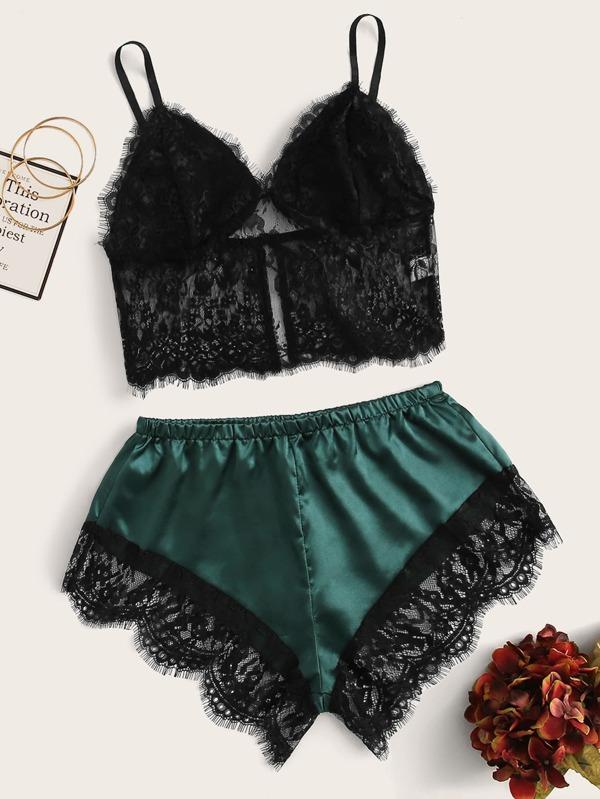 Eyelash Floral Lace Lingerie Set - LuckyFash™