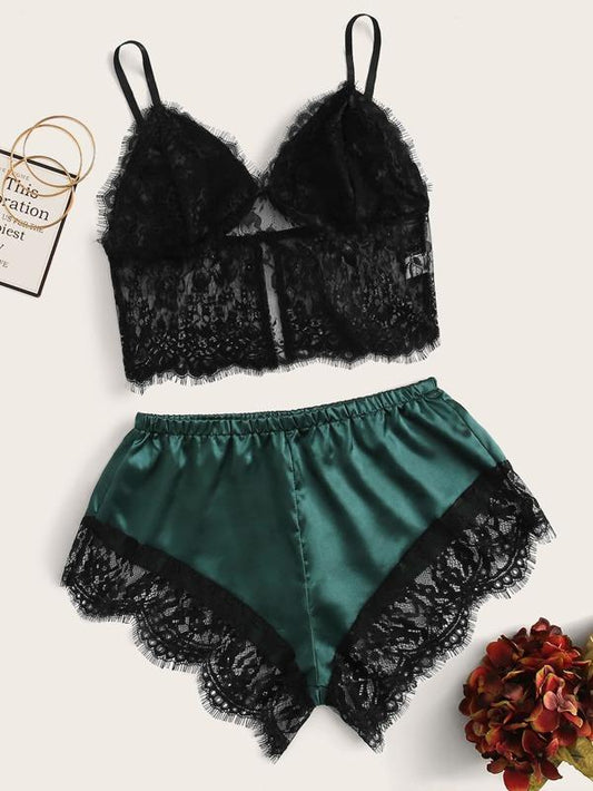 Eyelash Floral Lace Lingerie Set - LuckyFash™