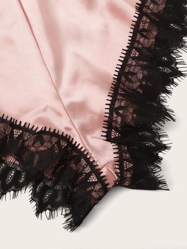 Eyelash Floral Lace Satin Lingerie Set - LuckyFash™