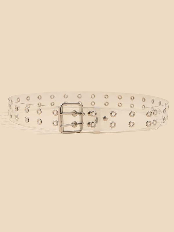 Eyelet Decor Clear Belt - LuckyFash™