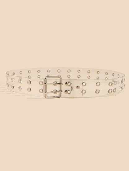 Eyelet Decor Clear Belt - LuckyFash™