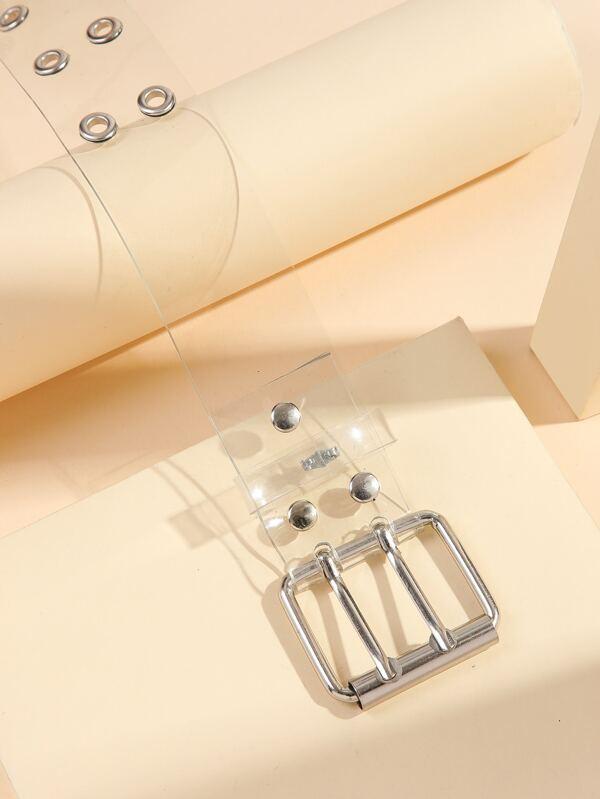 Eyelet Decor Clear Belt - LuckyFash™