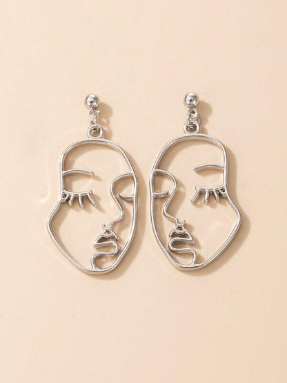 Face Design Drop Earrings - LuckyFash™