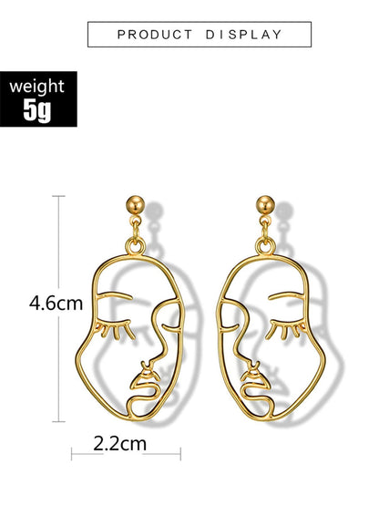 Face Design Drop Earrings - LuckyFash™