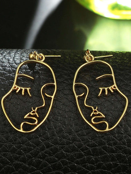 Face Design Drop Earrings - LuckyFash™