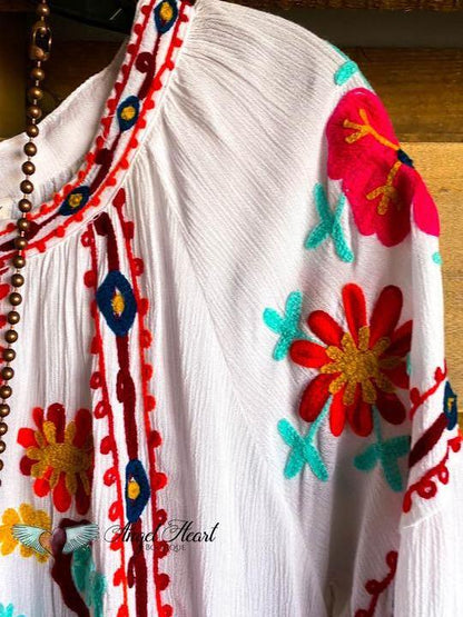 Faith In Love Tunic - White - LuckyFash™