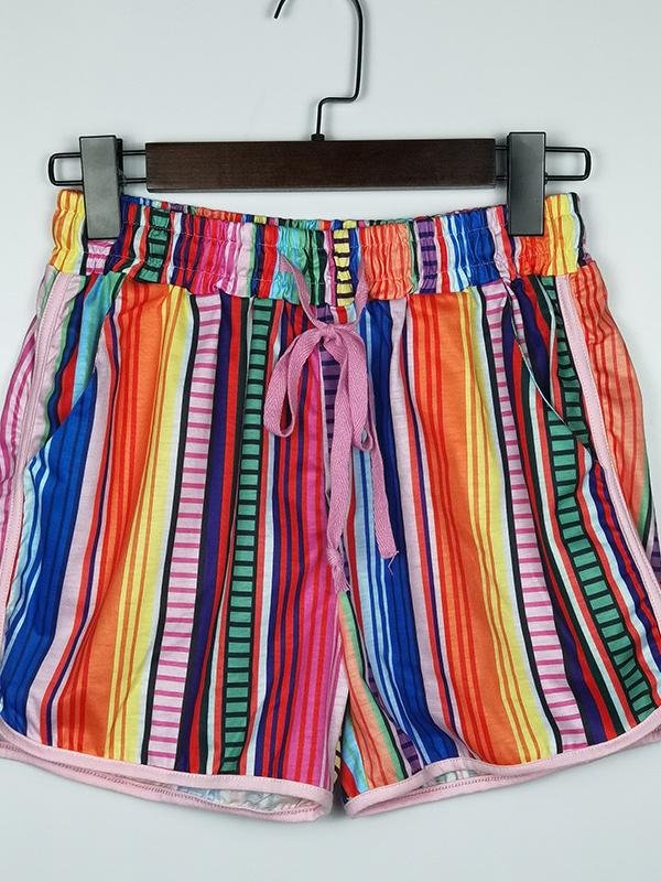 Fashion Drawstring Contrast Sports Shorts - LuckyFash™