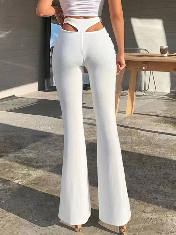 Fashion Hollow High Waist Wide-leg Pants - LuckyFash™