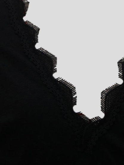 Fashion Lace V-neck Long-sleeved Short Dress - LuckyFash™