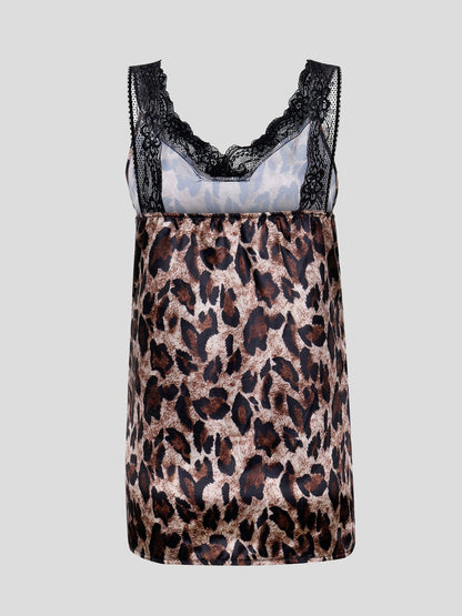 Fashion Leopard Lace Stitching Camisole - LuckyFash™