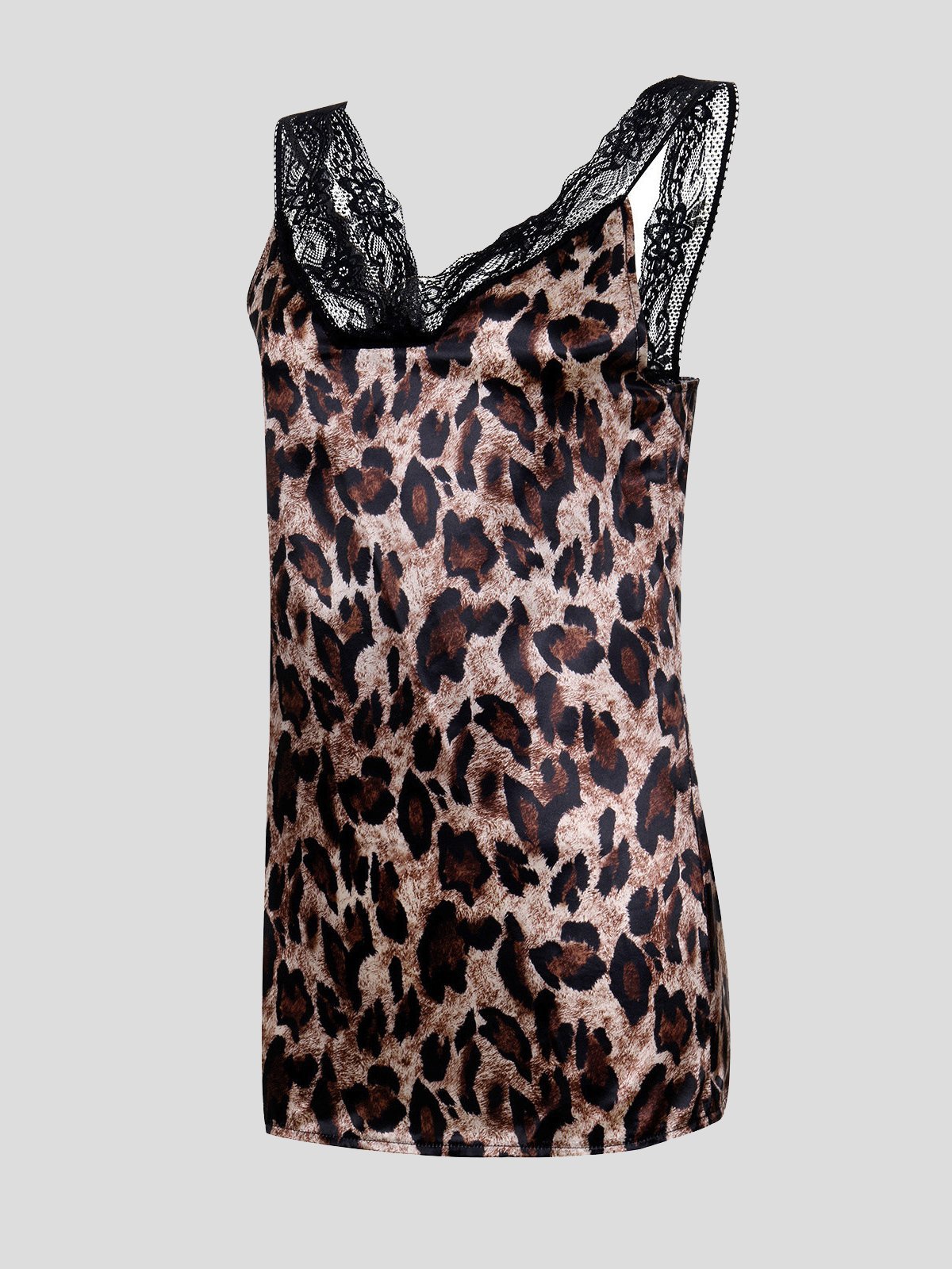 Fashion Leopard Lace Stitching Camisole - LuckyFash™