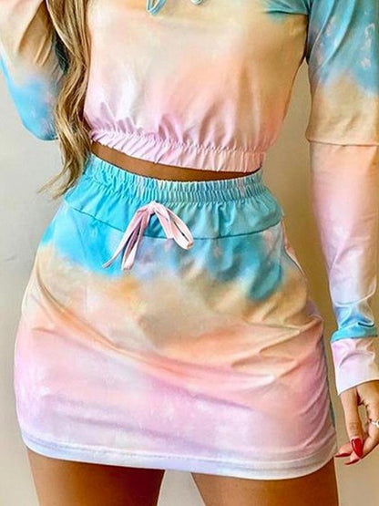 Fashion Long-sleeved Hooded Two-piece Suit - LuckyFash™