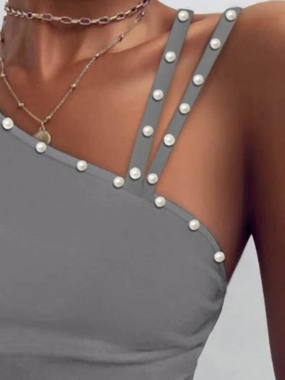 Fashion Pearl Strapless  Sling Vest - LuckyFash™