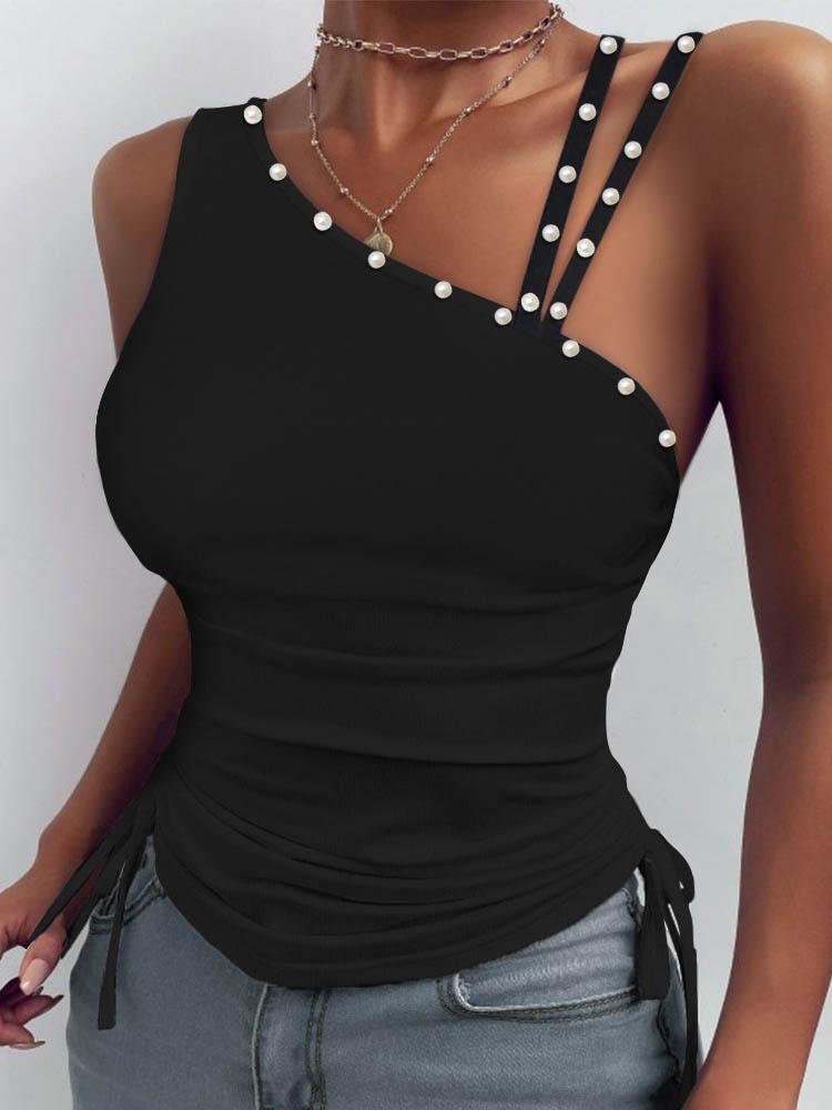 Fashion Pearl Strapless  Sling Vest - LuckyFash™