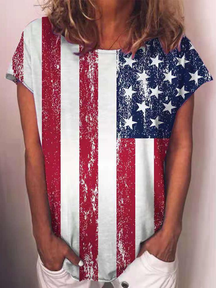 Fashion Personality Printed Short-sleeved T-shirt - LuckyFash™