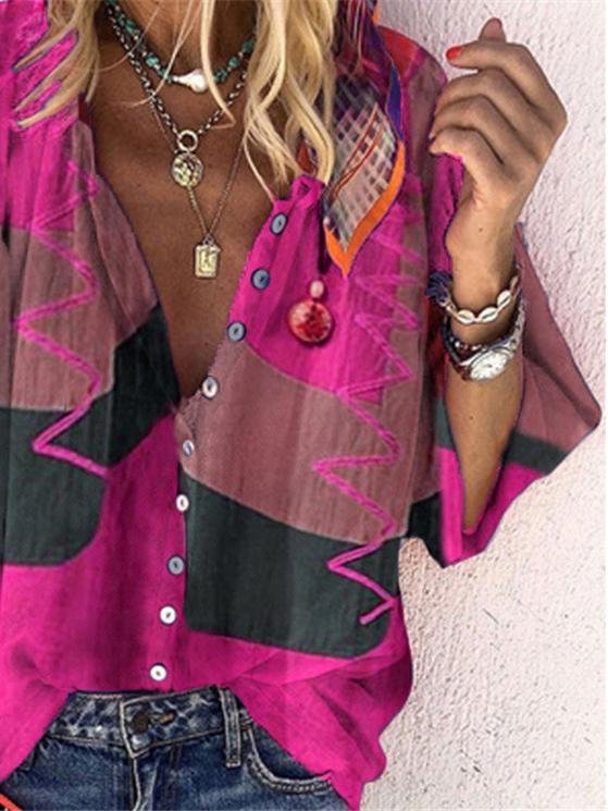 Fashion Printed Button-up Shirt - LuckyFash™