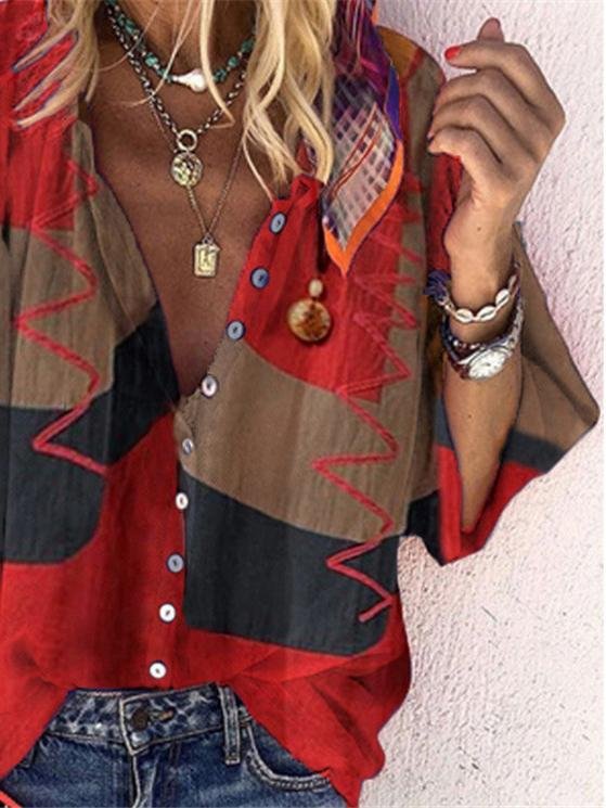 Fashion Printed Button-up Shirt - LuckyFash™