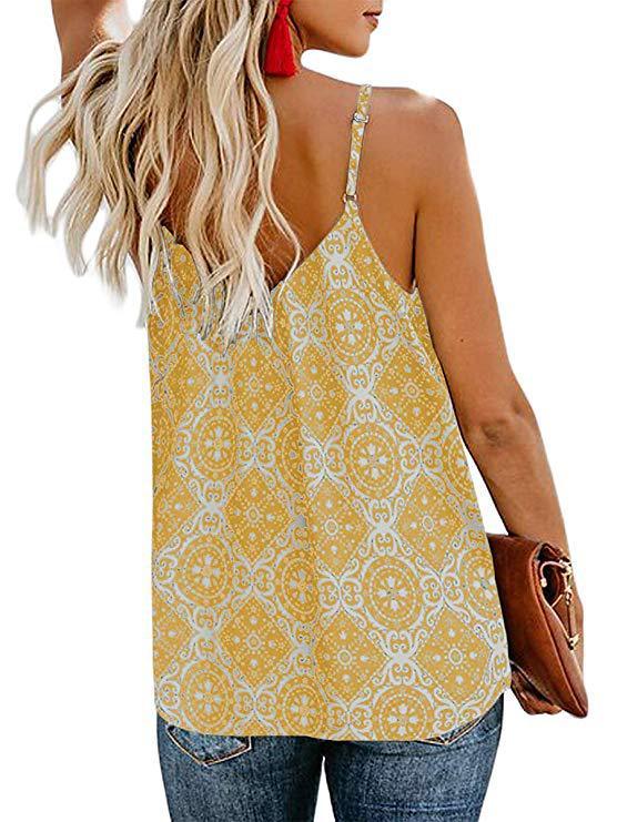 Fashion Printed Suspender V-neck Tank Tops - LuckyFash™