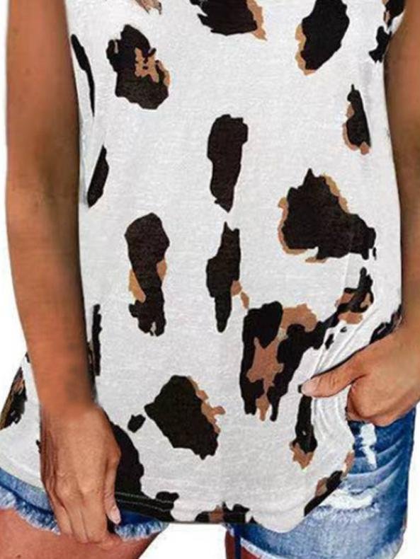 Fashion Solid Spot Print V-neck Top - LuckyFash™