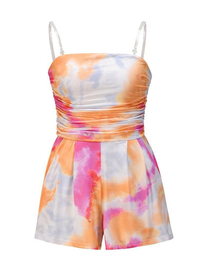 Fashion Tie-dye Beach Tube Top Jumpsuit - LuckyFash™