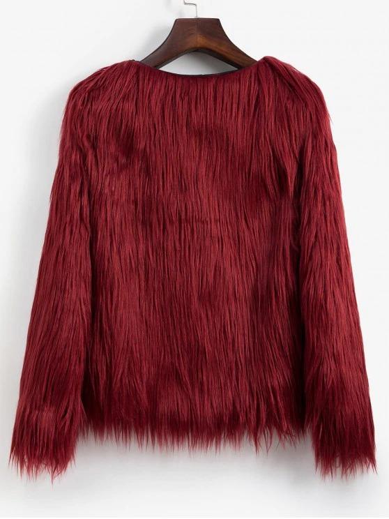 Faux Fur Shaggy Style Plush Fluffy Coat - LuckyFash™