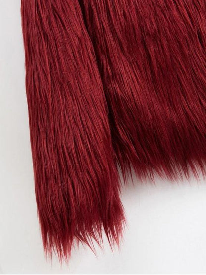 Faux Fur Shaggy Style Plush Fluffy Coat - LuckyFash™