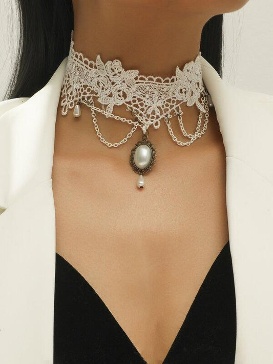Faux Pearl Decor Choker - LuckyFash™